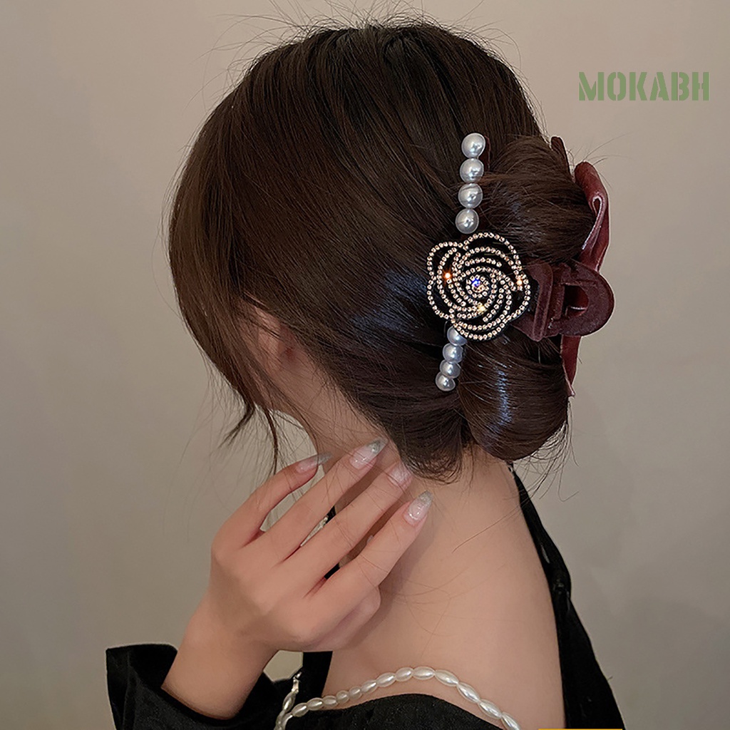 Kẹp Tóc Mini Chống Trượt Đính Ngọc Trai Giả Kiểu Vintage Thời Trang Cho Nữ