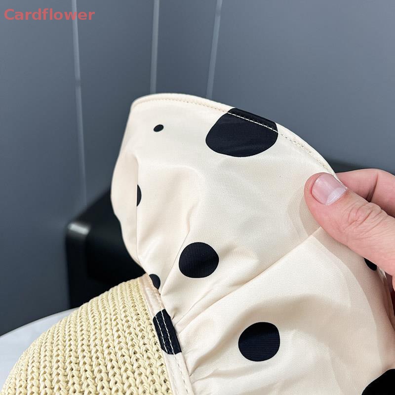 Mũ Rộng Vành Họa Tiết Chấm Bi Thời Trang Cho Nữ