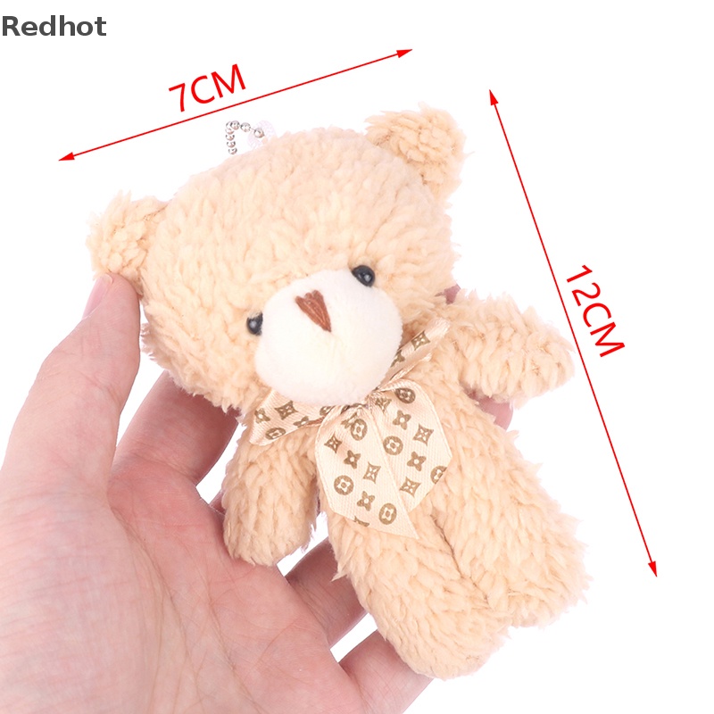 < Redhot > Móc Khóa Gấu Bông Mini Dễ Thương Trang Trí Tiệc Cưới Giáng Sinh