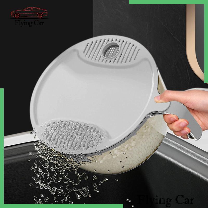 Set 2 Rổ Lọc Dùng Để Vo Gạo / Khoai Tây Chiên