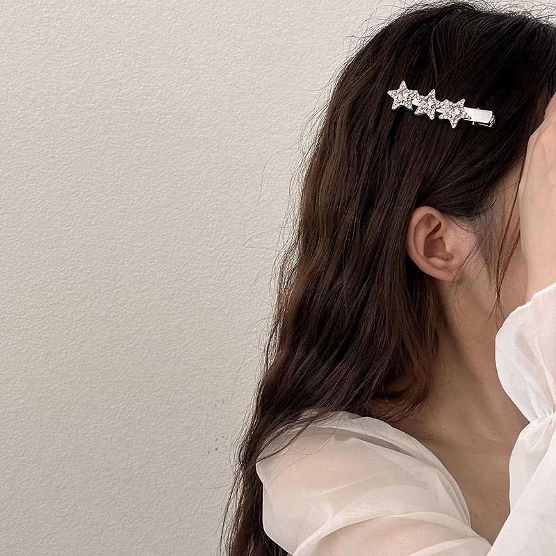 Kẹp Tóc Hình Ngôi Sao Đính Đá Lấp Lánh Phong Cách Mới 2023