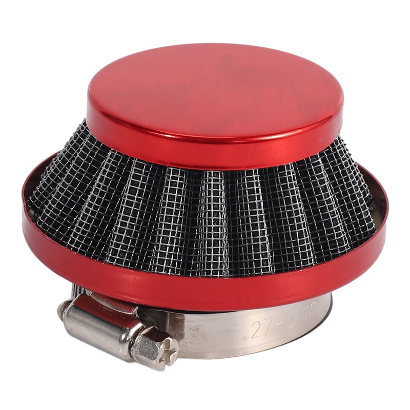 Bộ lọc không khí 44Mm cho 47Cc 49Cc 2 thì Bộ nâng cấp xe đạp siêu bỏ túi Mini Dirt Bike Atv Quad Aluminium Air Filter Set Red