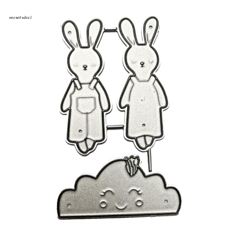 ✿ Khuôn Cắt Giấy Kim Loại Hình Thỏ Xinh Xắn