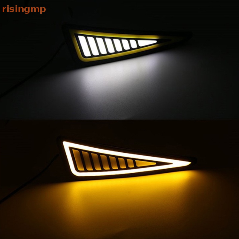 Dải Đèn LED DRL COB Bằng Silicone Chống Nước Gắn Cản Trước Xe Hơi
