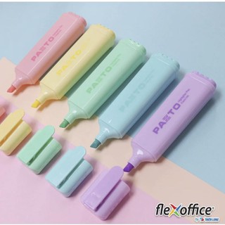 Bút dạ quang màu Pastel Thiên Long Pazto FO-HL009/VN - Bút dạ quang rửa được, quà tặng sinh nhật cho nữ