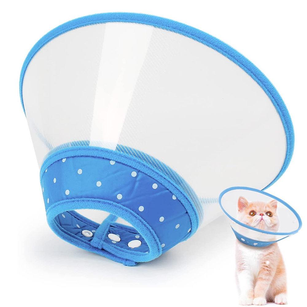 YIYU Vòng Đeo Cổ Bằng Nhựa Trong Suốt Chống Cắn Đa Năng Dành Cho Thú Cưng