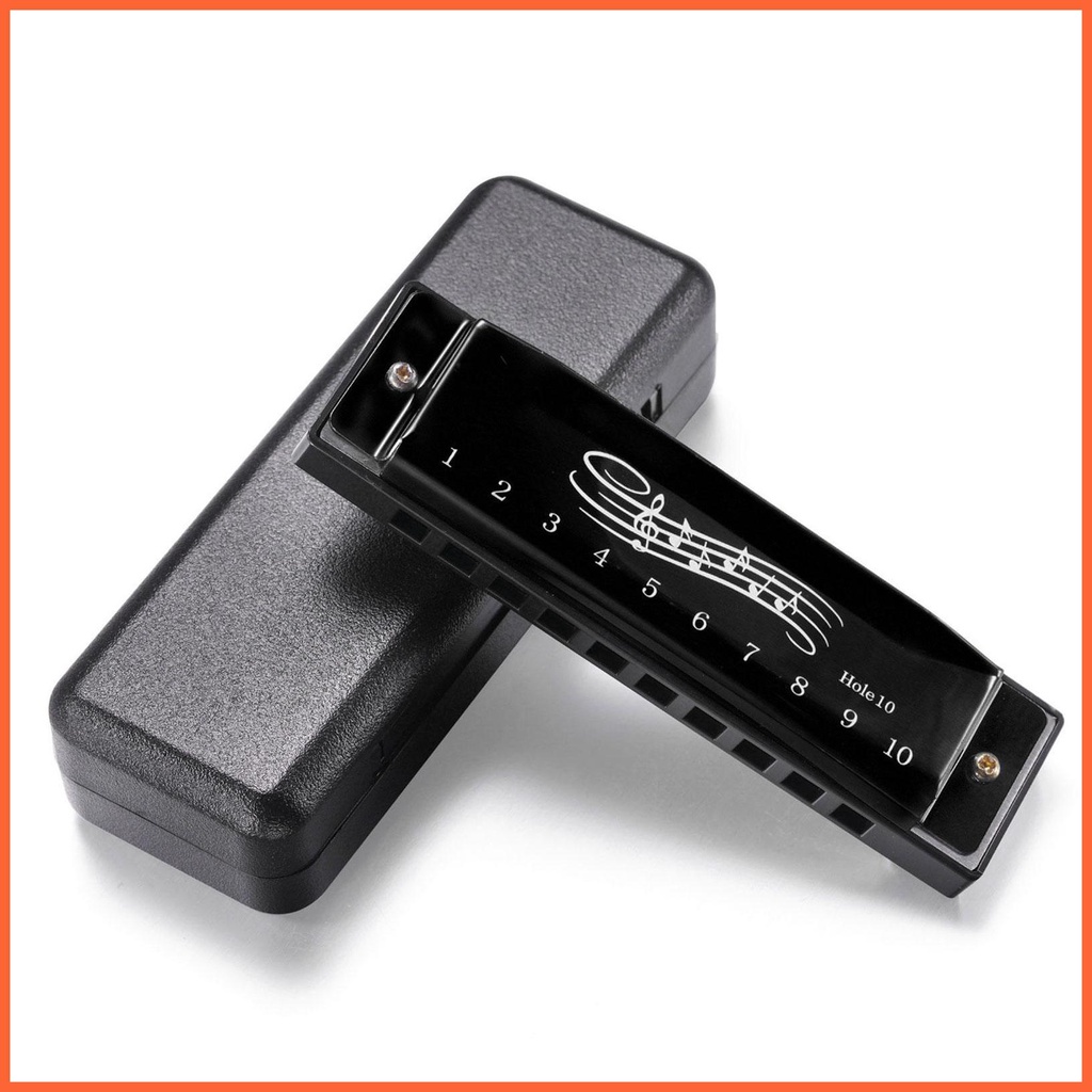 Kèn Harmonica 10 Lỗ 20 Tông Màu Xanh Dương Cho Bé