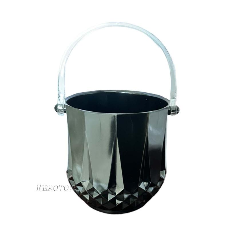 Xô Đựng Đá Bằng Acrylic Di Động Tiện Dụng Cho Chai Bia / Cocktail / Câu Lạc Bộ KTV Kesoto2