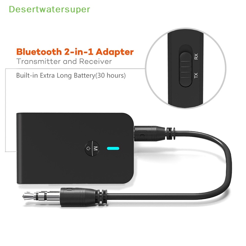 Thiết Bị Truyền Nhận Tín Hiệu Bluetooth 5.0 2 Trong 1 APTX Cho Mp3 Stereo Music 3.5mm AUX