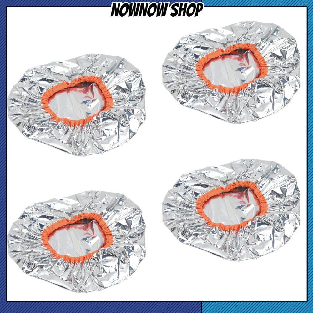 NOWNOW SHOP 10 Chiếc Tóc Chế Biến Nón Nhiệt Độ Không Đổi Viền Nhôm Điều Hòa Sâu Mũ Bạc