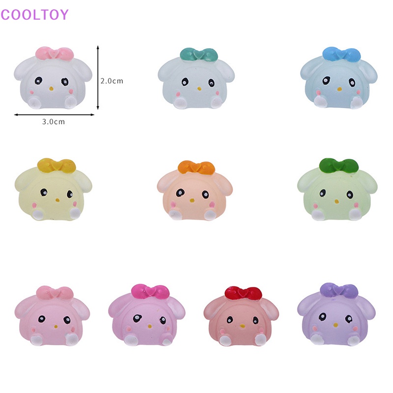 Cooltoy Set 5 Thỏ Dạ Quang Ba Chiều DIY Dễ Thương Trang Trí Nhà Cửa