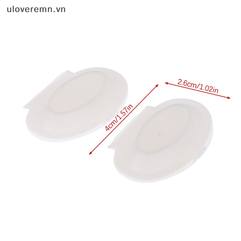 Set 2 Hộp Cơm Trưa Hình Oval Màu Trắng Dùng Một Lần Trang Trí Nhà Búp Bê 1: 12