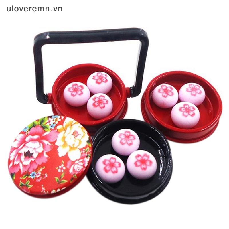 1 Set Hộp Cơm Trưa Nhỏ 3 Tầng Bằng Đồng 1: 12 Trang Trí Nhà Búp Bê