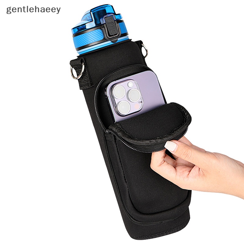 Bình Nước Thể Thao Gent Có Tay Áo Và Ống Hút Với Dây Đeo Chống Rò Rỉ Pro EN