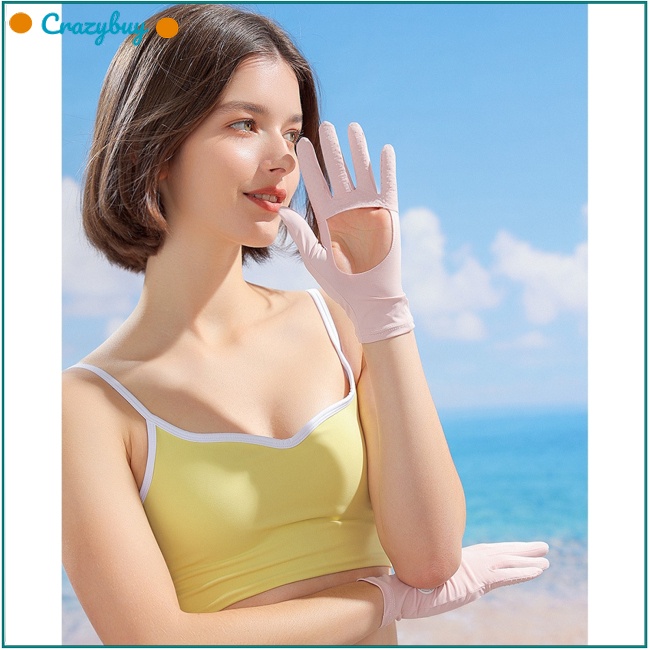 Găng Tay Chống Nắng CR XG72 Thiết Kế Rỗng Nhẹ Thoáng Khí Chống Trượt Thời Trang Mùa Hè