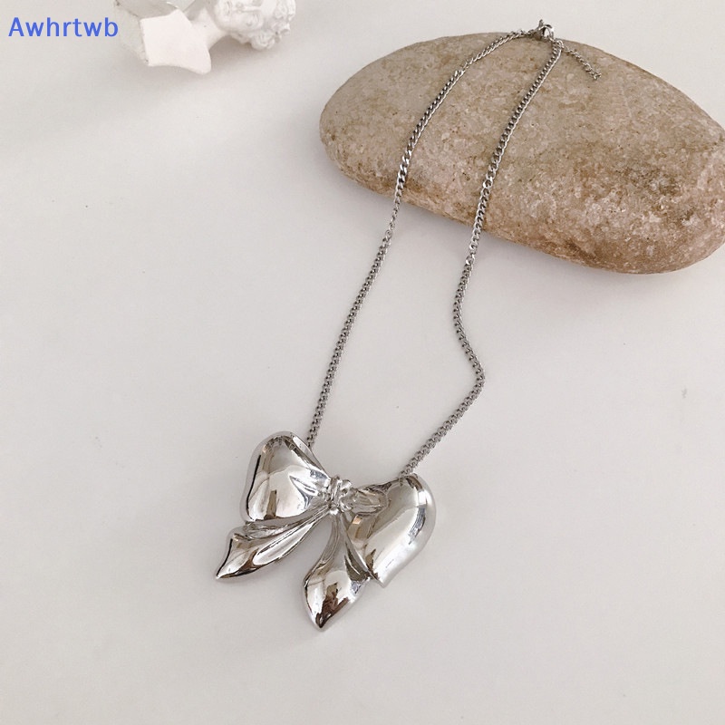Vòng Cổ Choker Bằng Kim Loại Mặt Nơ Đính Ngọc Trai Thời Trang Cho Nữ Mới