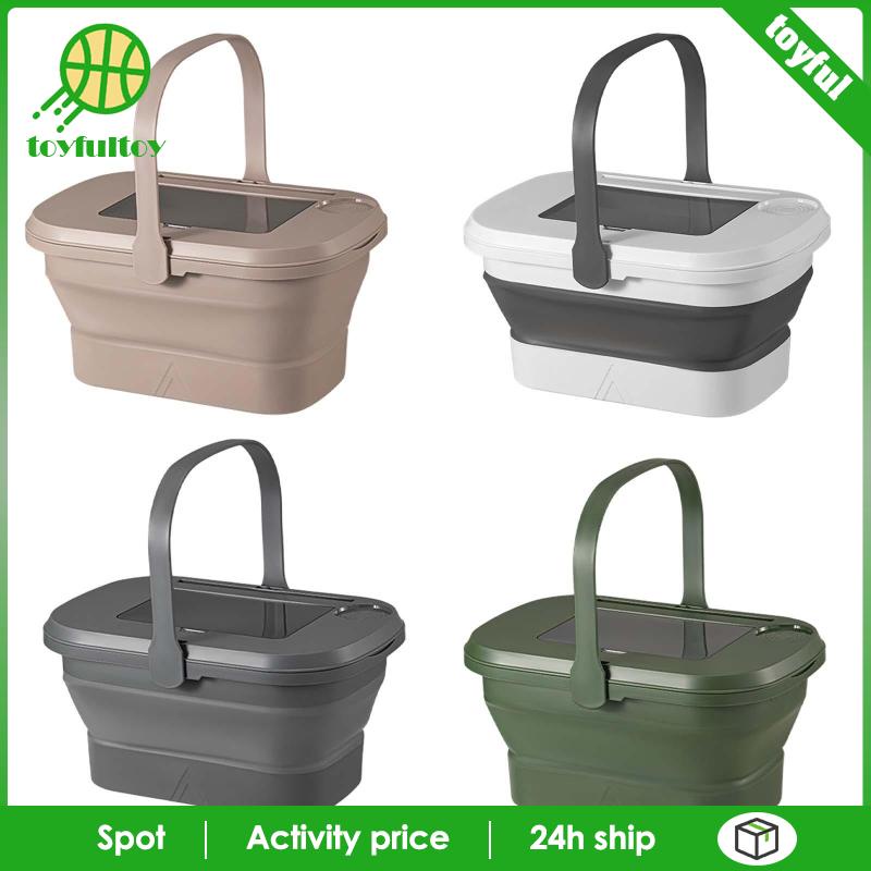 Chậu Rửa Gấp Gọn Có Nắp Đậy Dùng Cho Cắm Trại / Cà Phê