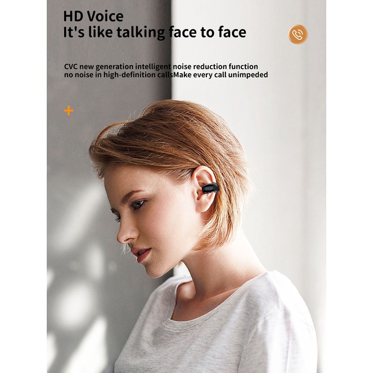 Tai Nghe Không Dây Q96 TWS Bluetooth 5.3 Thiết Kế Kẹp Tai Có Đèn LED Phong Cách Thể Thao