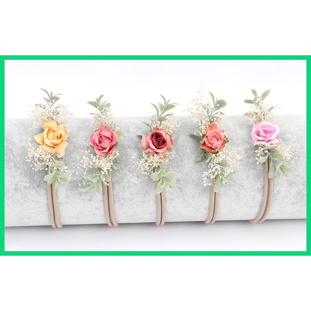 Dây Buộc Tóc nylon Hoa Dễ Thương Phong Cách Âu Mỹ Cho Bé Gái jiwvn