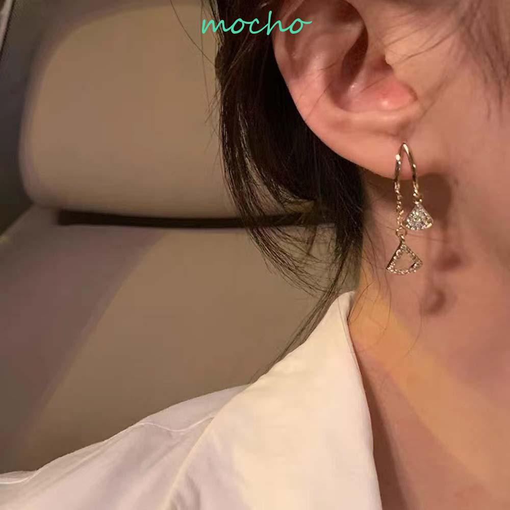 Bông Tai Dáng Dài Bằng Hợp Kim Phong Cách Hàn Quốc Đơn Giản Cho Nữ