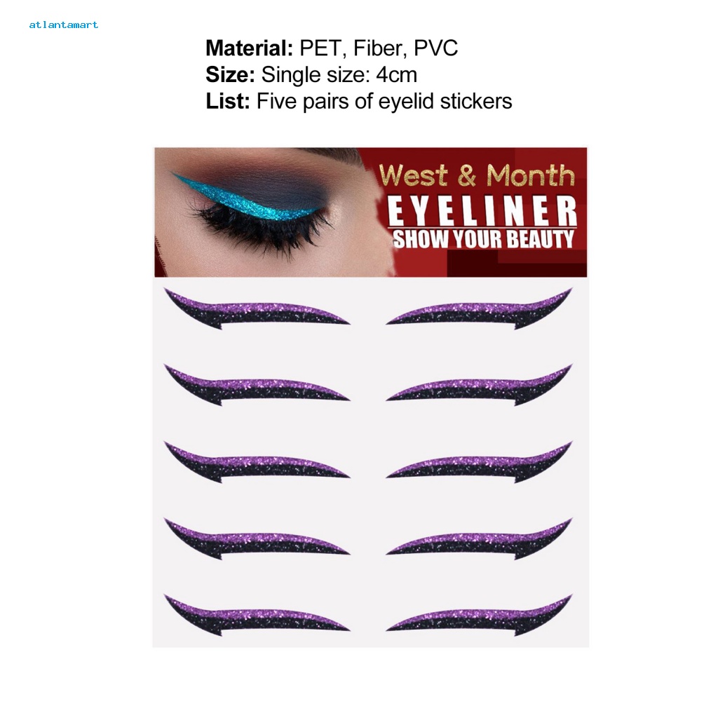 Túi Đựng Đồ Dùng Cao Cấp Tiện Dụng| Bộ 5 Cặp Miếng Dán Kích Mí Tự Dính Bằng PVC Phong Cách Thời Trang Dành Cho Nữ