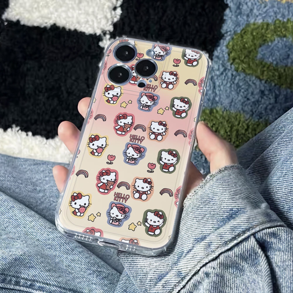 ✅Ốp Điện Thoại Dẻo Họa Tiết Chú Mèo Dễ Thương Chống Sốc Cho Iphone13 12 6Inkt Cat 14pro78 11