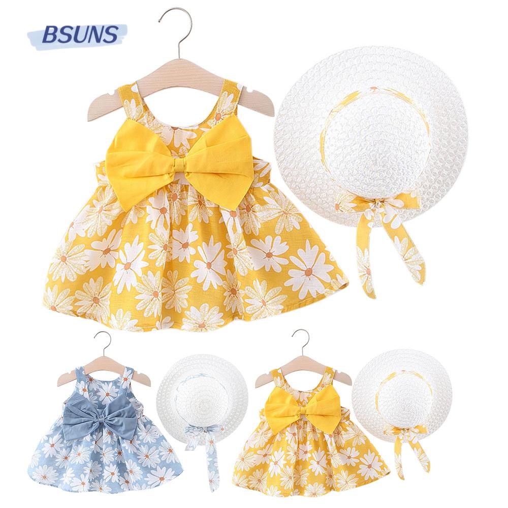 2 Đầm Không Tay Thời Trang Mùa Hè Xinh Xắn Cho Bé Gái