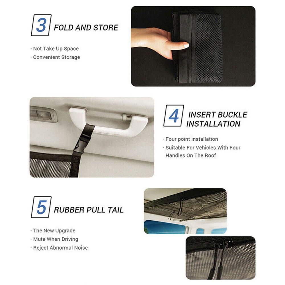 Túi Lưới Đựng Đồ Gắn Trần Xe Hơi C5L9 Tiện Dụng