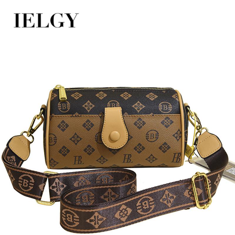 Ielgy Túi Đeo Vai Cỡ Lớn Bằng Da Mềm Phong Cách retro Thời Trang Nữ