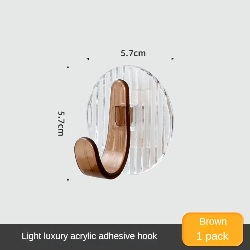 Móc treo áo quần acrylic dán tường dính mạnh không đục lỗ liền mạch cho hộ gia đình treo khăn phòng tắm