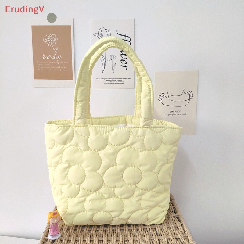 [ErudingV] Túi Đựng Hộp Cơm Trưa Xách Tay May Chần Phong Cách Ins Hàn Quốc Hợp Thời Trang Cho Nữ [Mới]