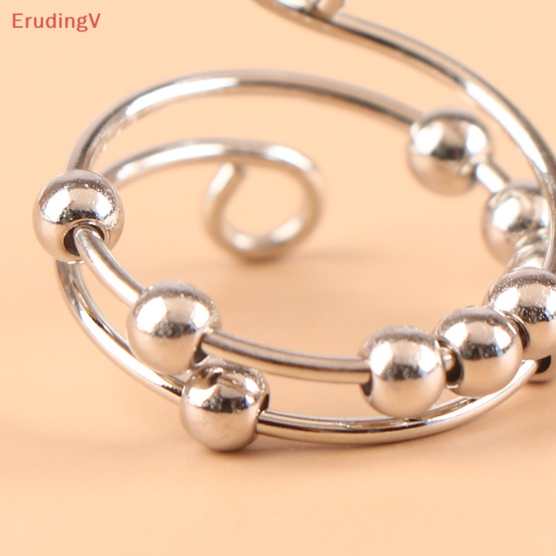 [ErudingV] Nhẫn Xoay Tự Do Giảm Căng Thẳng Đính Hạt Phong Cách Bohemian