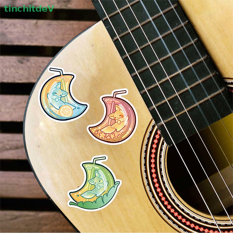Bộ 40 Miếng Dán Bình Thủy Tinh Hình Cáo Graffiti Dễ Thương Trang Trí Thân Xe / Tủ Lạnh / Guitar