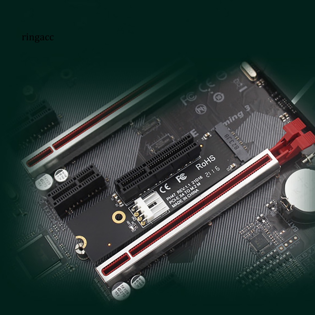 Card Mở Rộng RGA Tốc Độ Cao M.2 SSD NGFF Sang PCI-E X4 Kèm Dây Cáp Cho Máy Tính