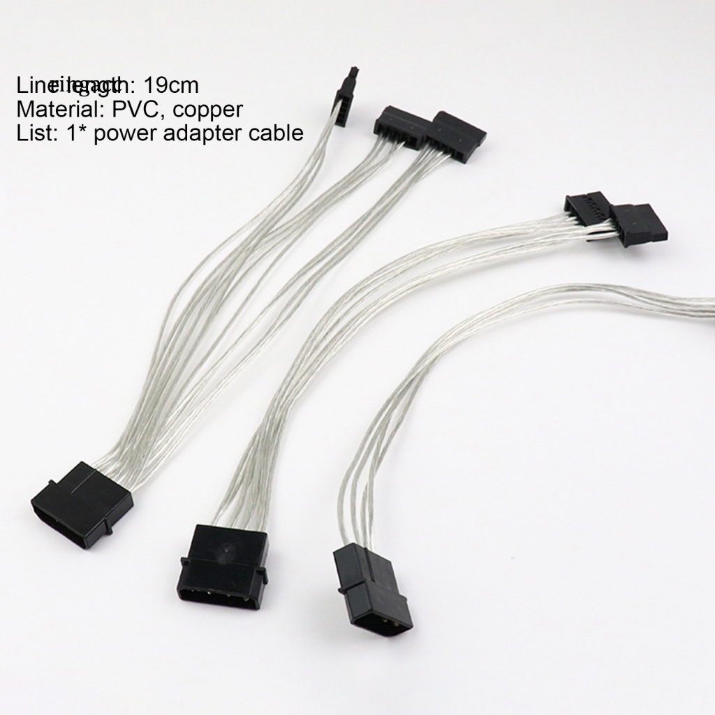 Dây Cáp Nguồn 19cm IDE 4Pin Male Sang 3 Port SATA Female Chuyên Dụng Cho Ổ Cứng