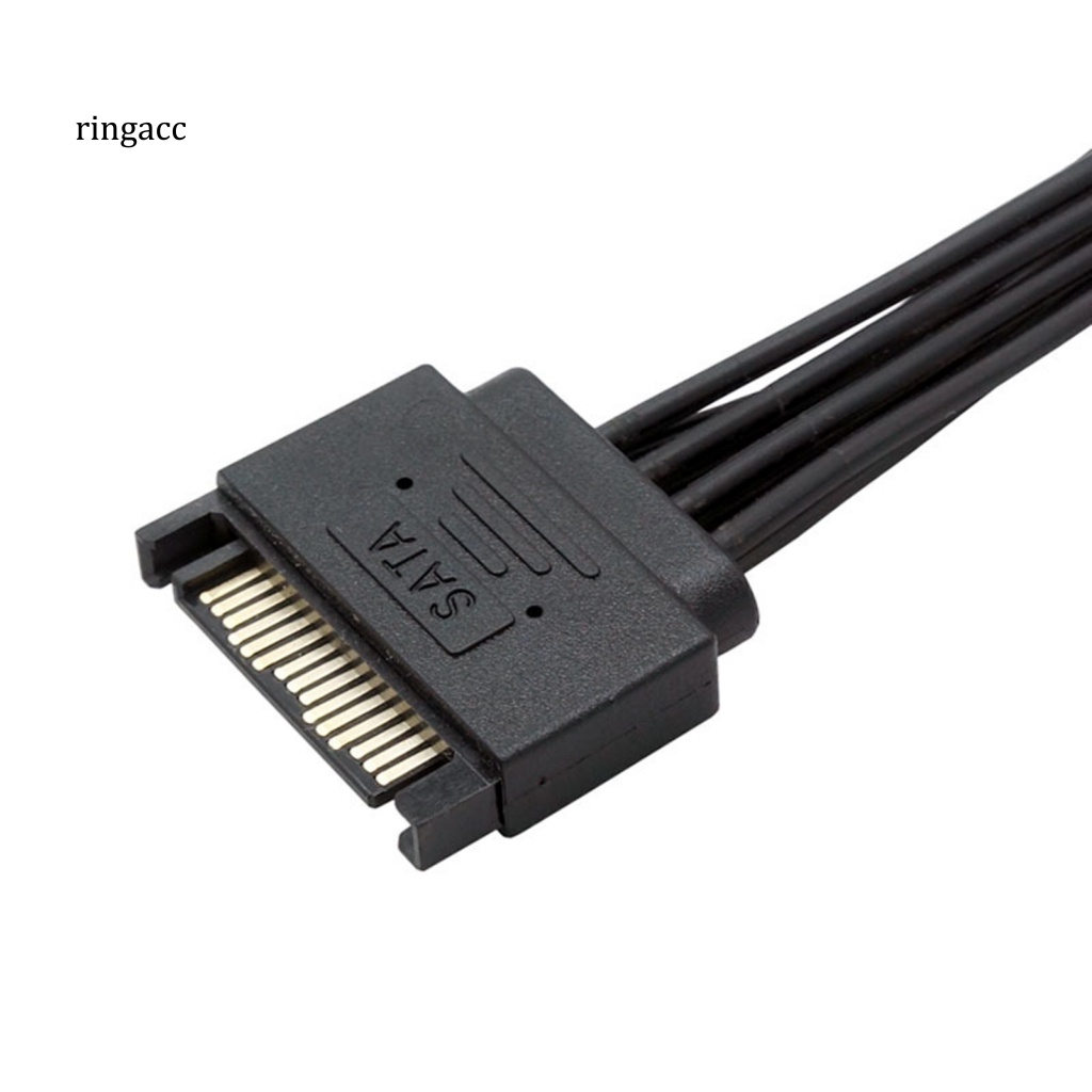 Dây Cáp Nguồn SATA Chuyển Đổi Từ 1 Sang 2 15Pin Male Sang 2 15Pin Female SATA