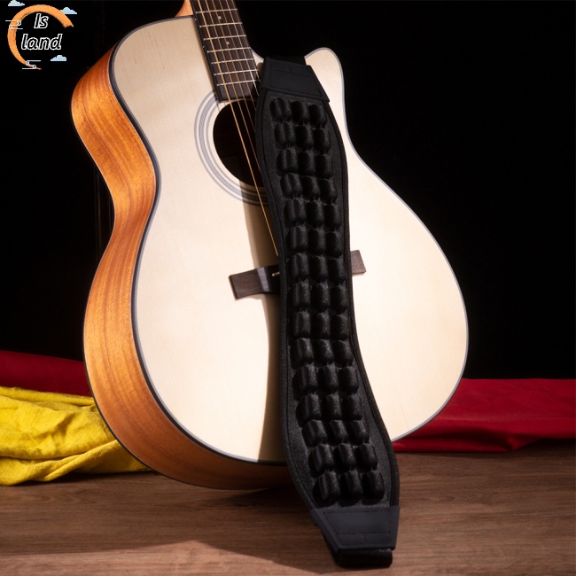 [IS] Dây Đai Đệm Khí Dày Dặn Bằng Da Hai Mặt Dùng Để Mát Xa Cho Đàn Guitar