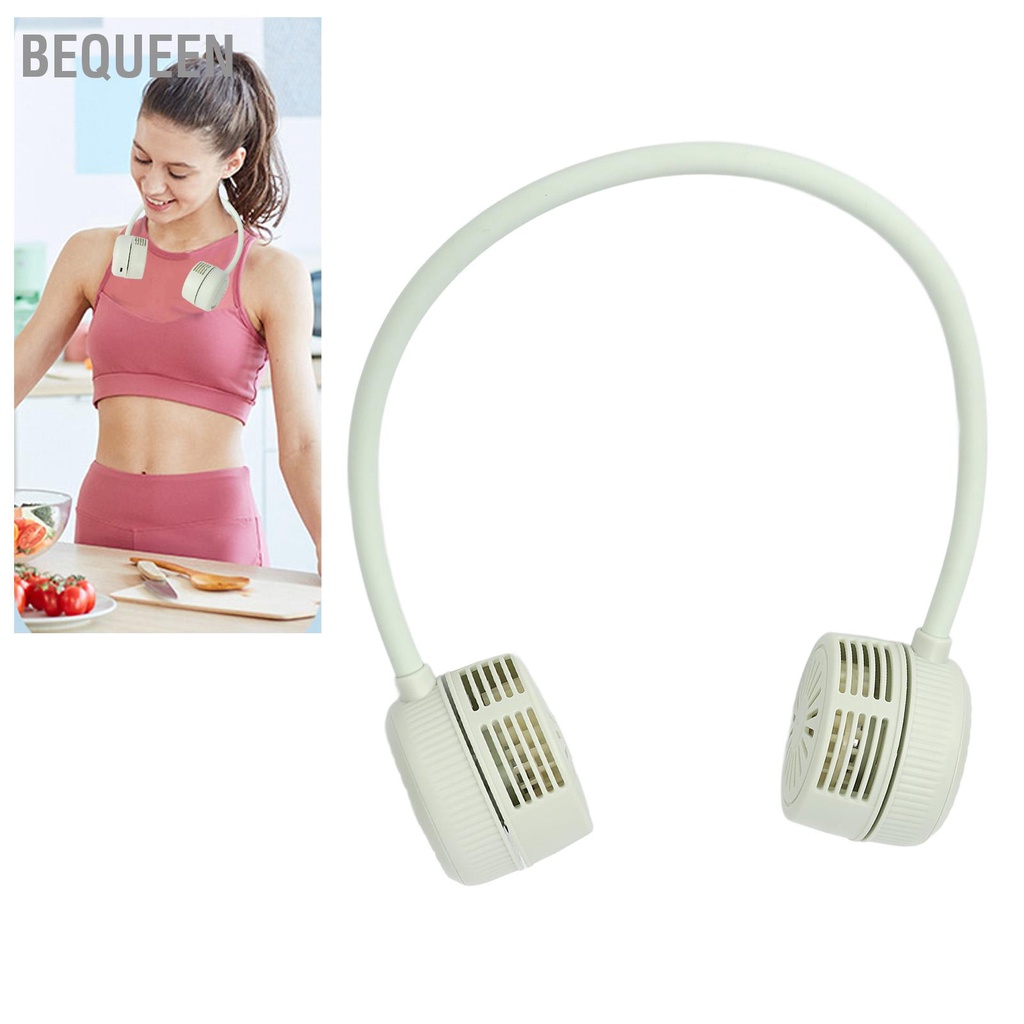 Bequeen Quạt Cổ Vòi Đa Năng Điều Chỉnh 3 Cấp Độ USB Sạc Tay Không Cánh Cho Du Lịch Thể Thao Văn Phòng