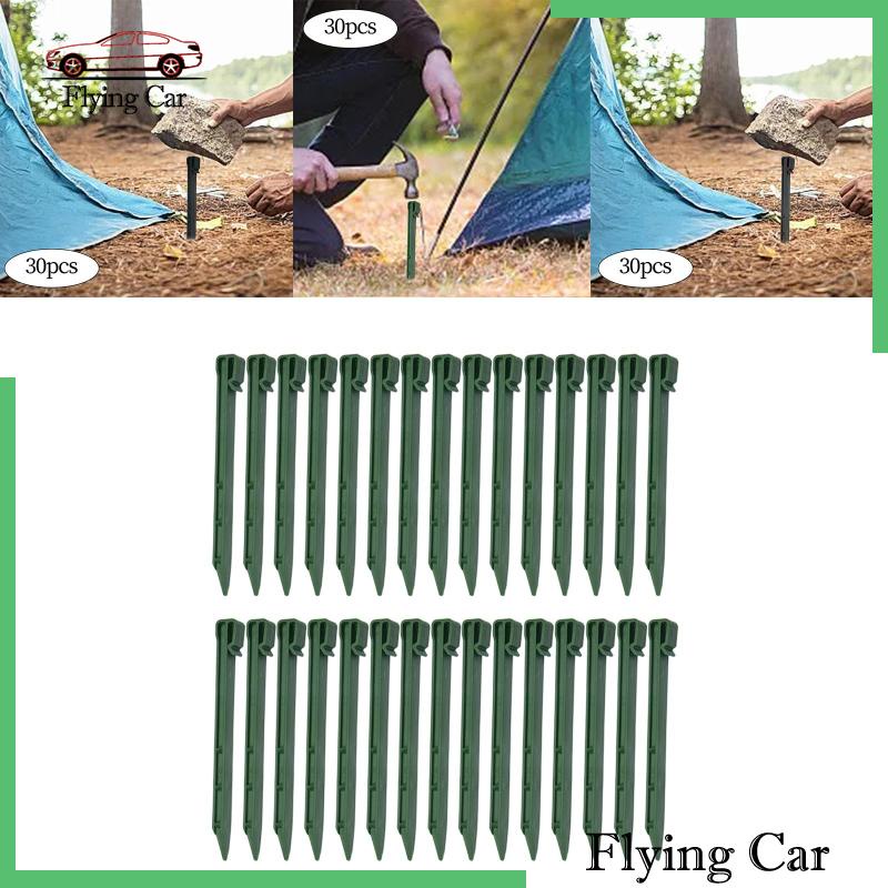 [Lzdjfmy2] Set 30 Cọc Cắm Lều Cắm Trại Chịu Được Sức Nặng Bền Bỉ Đa Năng