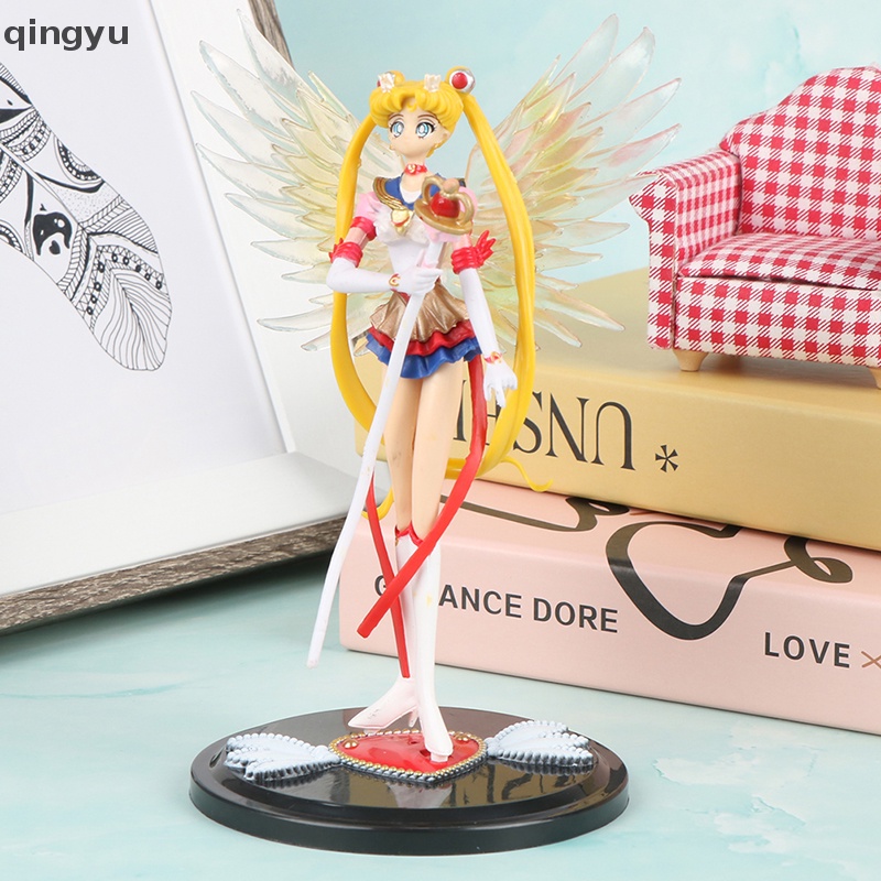 1 Mô Hình Đồ Chơi Nhân Vật Hoạt Hình Thủy Thủ Mặt Trăng Bằng PVC 18cm