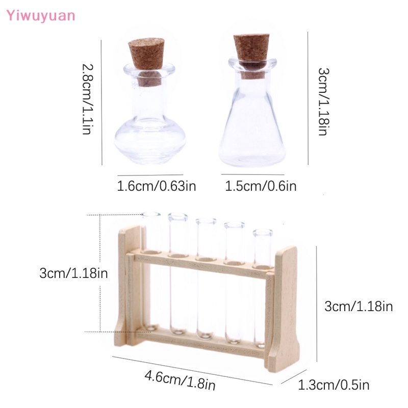 1 Bộ Ống Nghiệm Tỷ Lệ 1: 12 Cho Nhà Búp Bê