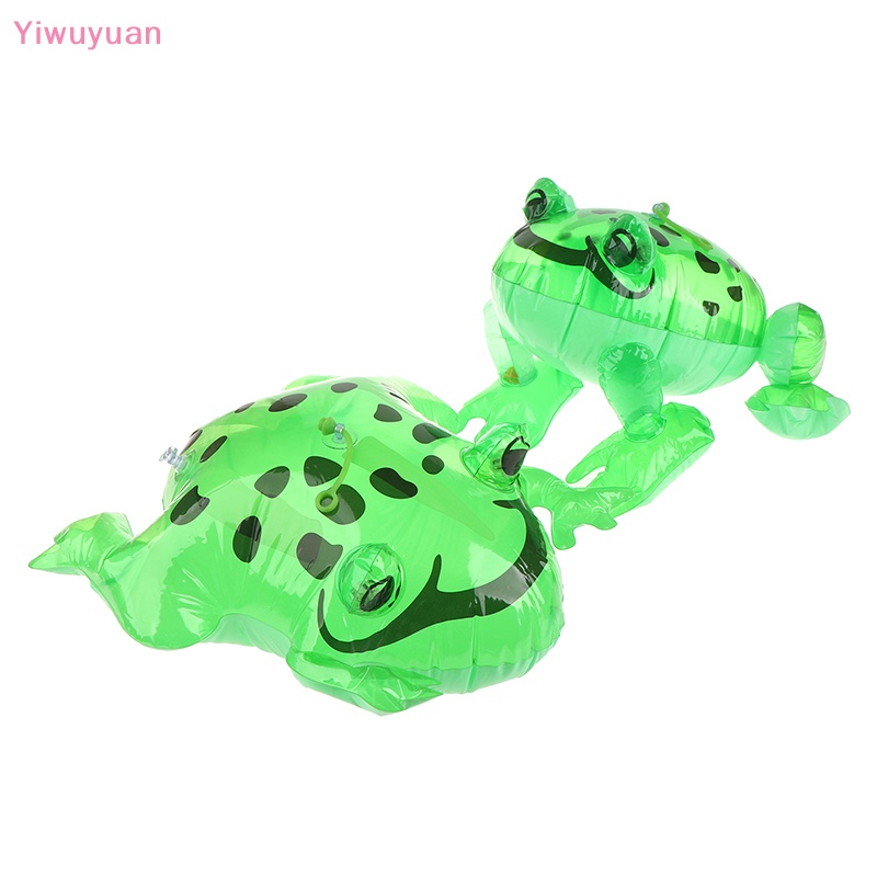 < Yiwuyuan > Đồ Chơi Ếch Xanh Bơm Hơi Có Đèn Nhấp Nháy Dễ Thương Vui Nhộn DIY Mới Cho Trẻ Em