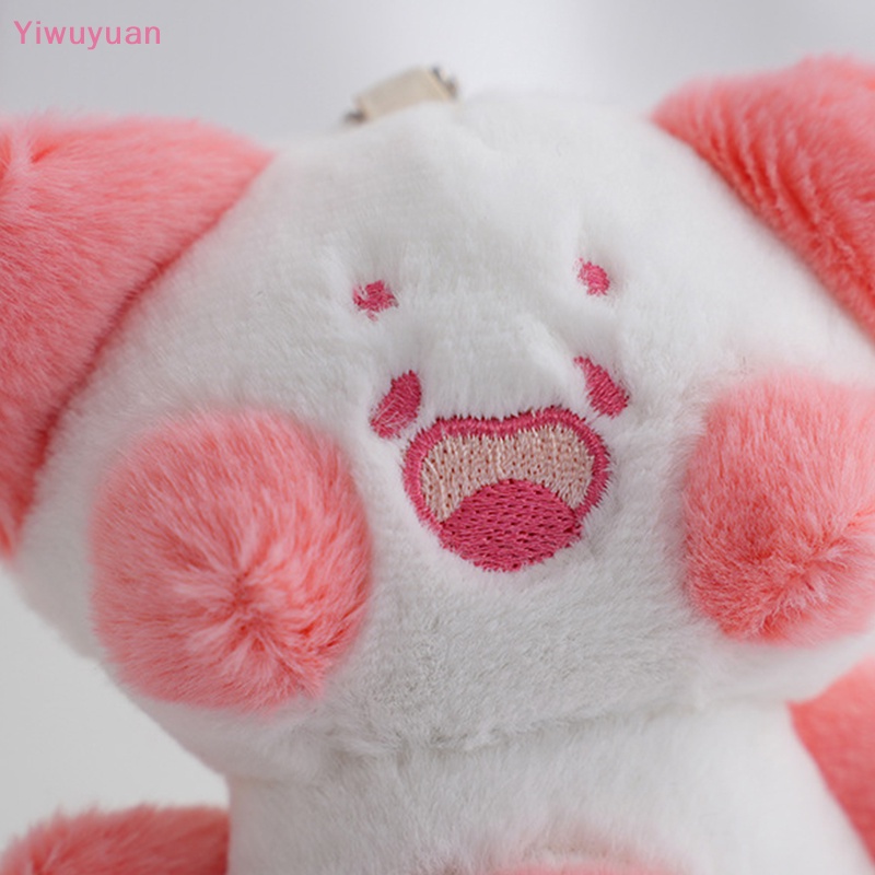 < Yiwuyuan > Móc Khóa Hình Mèo Nhồi Bông Mềm Mại Màu Sắc Đáng Yêu Sáng Tạo Trang Trí Nhà Cửa