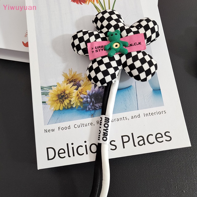 < Yiwuyuan > Ghim Cài Áo Ba Chiều Bằng Vải Cotton Hình Gấu Bông Hoa Trà Thời Trang Ngọt Ngào Dành Cho Bạn Nữ Mới