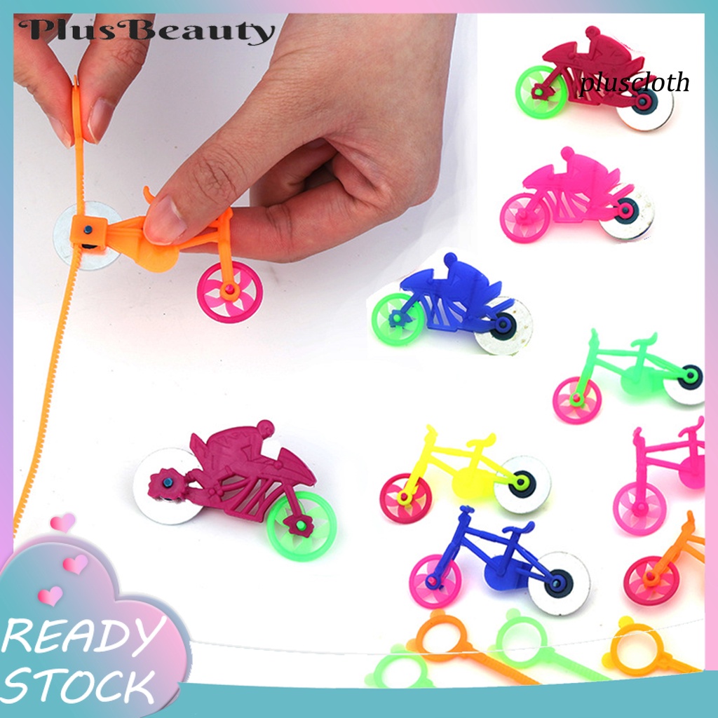 < Plus > Set 10 Đồ Chơi Con Quay Cầm Tay Có Dây Cót Vui Nhộn Cho Bé