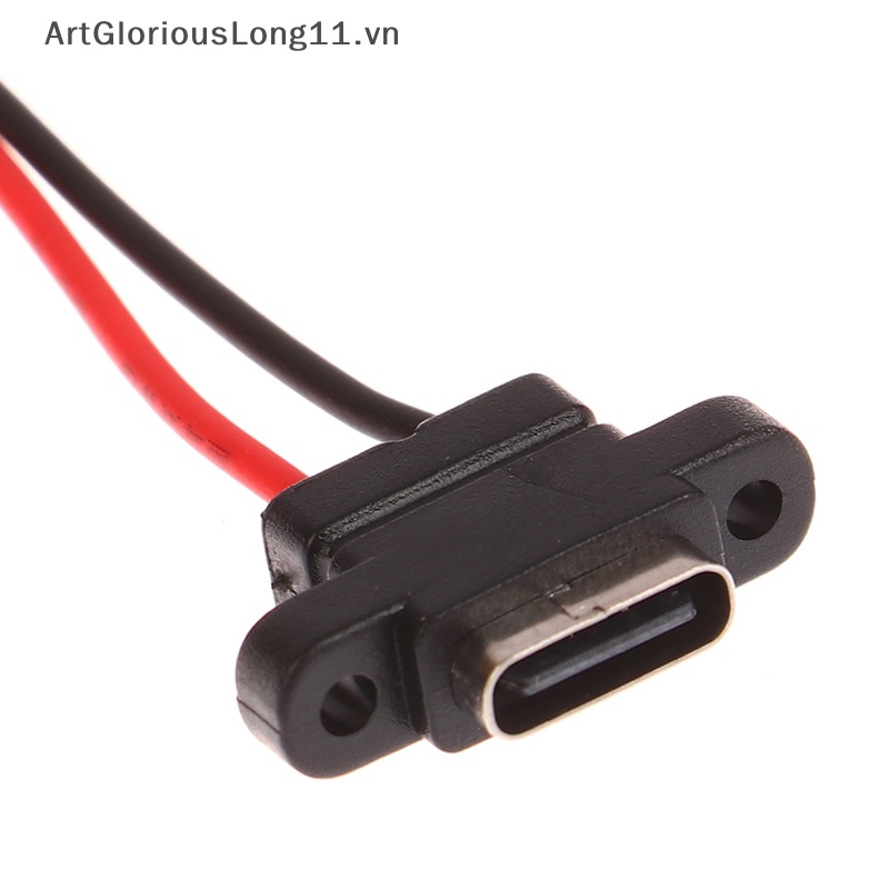 Giao Diện Sạc Nhanh ArtGloriousLong Type C 2 Pin Cổng female Chống Thấm Nước