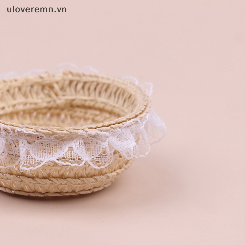 Giỏ Đan Lát Đựng Thức Ăn Mini Trang Trí Nhà Búp Bê