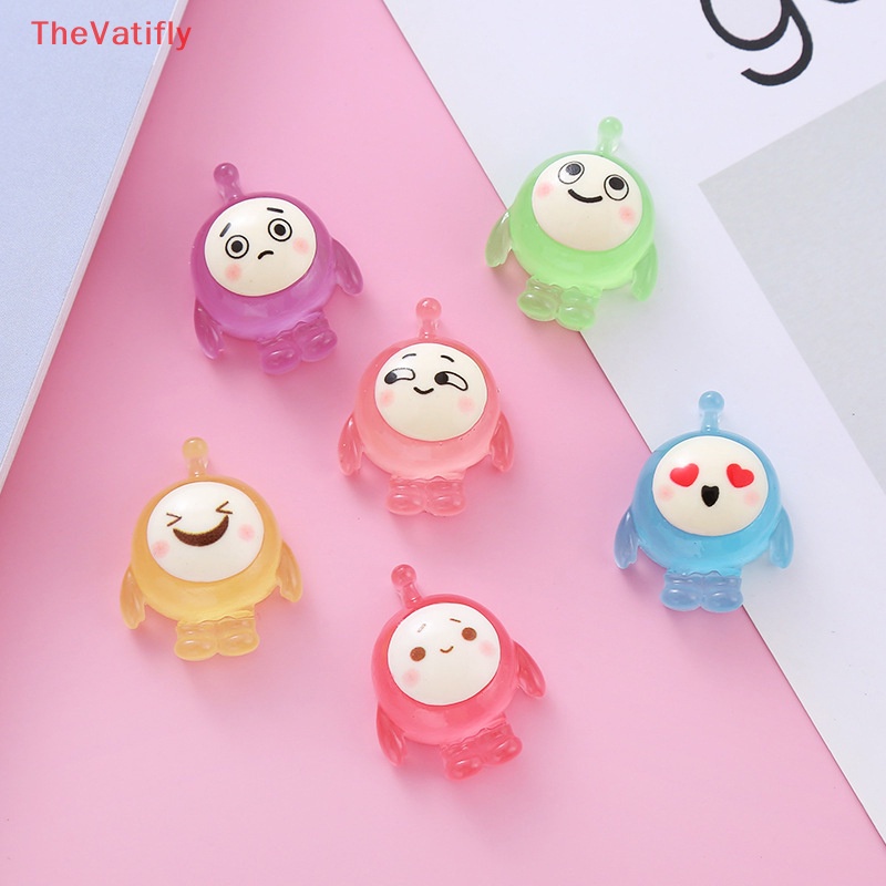 [Thevalifly] Bộ 2 Mặt Dây Chuyền / Móc Khóa Điện Thoại 3D Bằng Nhựa Resin Dạ Quang DIY