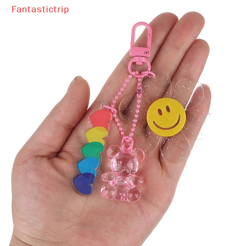 1 Móc Khóa Hoa Hướng Dương Bằng Acrylic Thời Trang Mới