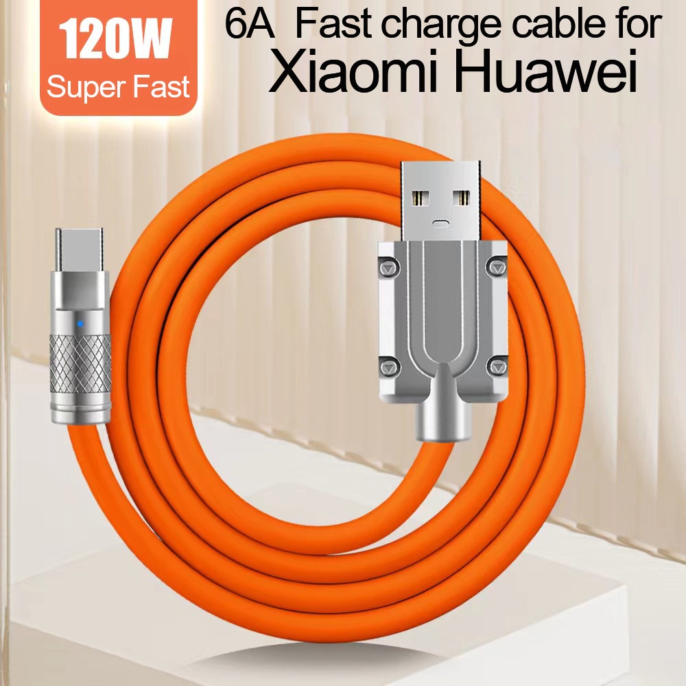 Dây Cáp Sạc Nhanh USB Loại C 120W Dành Cho Điện Thoại Xiaomi Redmi Huawei Honor
